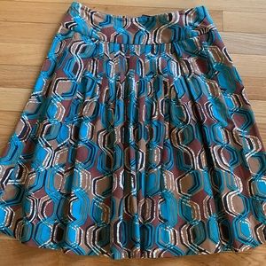 Etcetera a-line print skirt